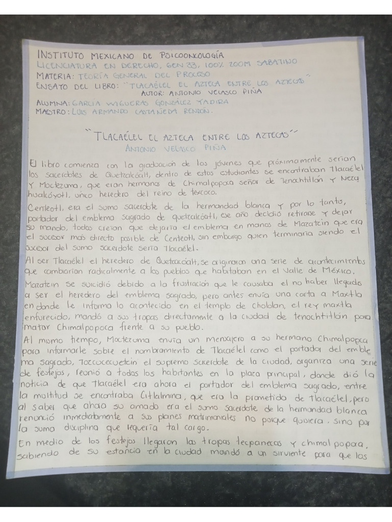 Tlacaelel El Azteca Entre Los Aztecas Pdf
