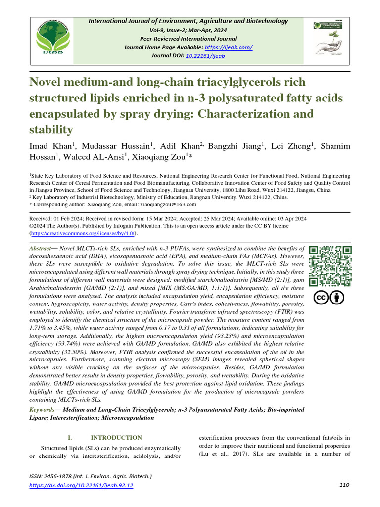 Image Result For Effect Of Stabilization And Fatty Acids Chain Length On The