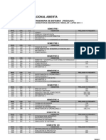 Oferta de asignaturas de Ingeniería de Sistemas UNAB 2011-1