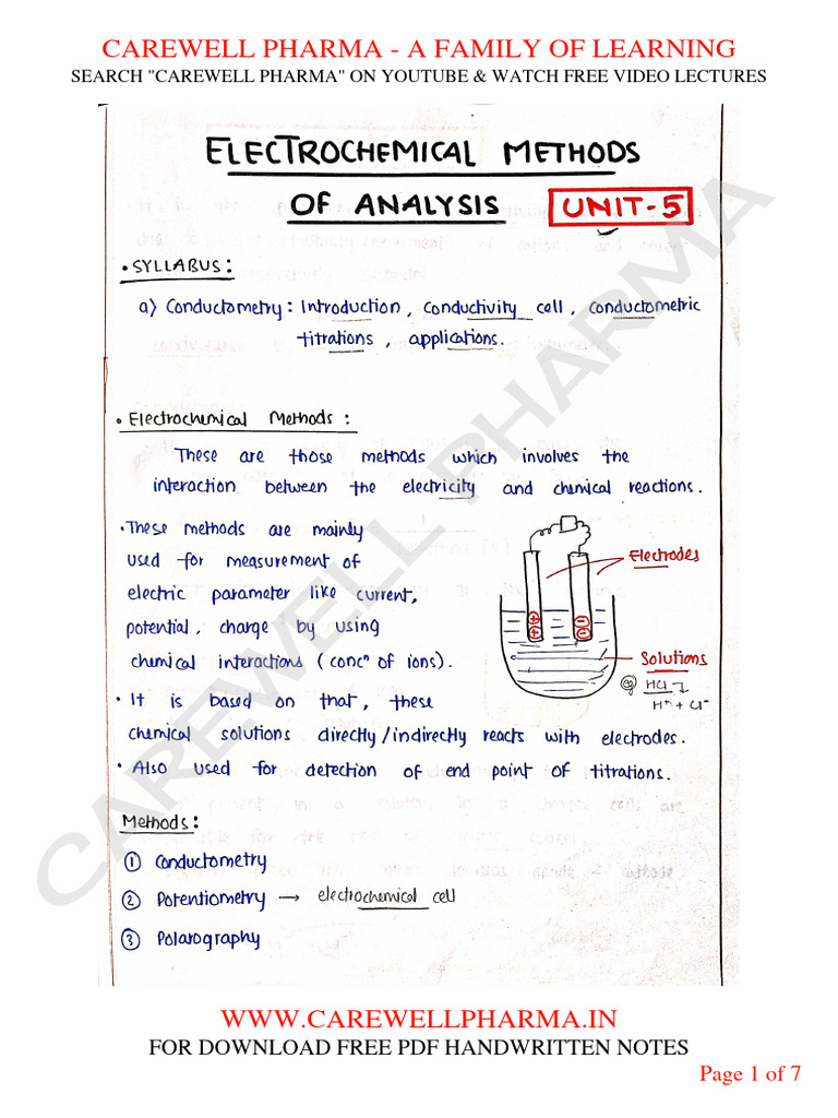Chapter 1 unit 5 pharmaceutical analysis b pharmacy 1st sem