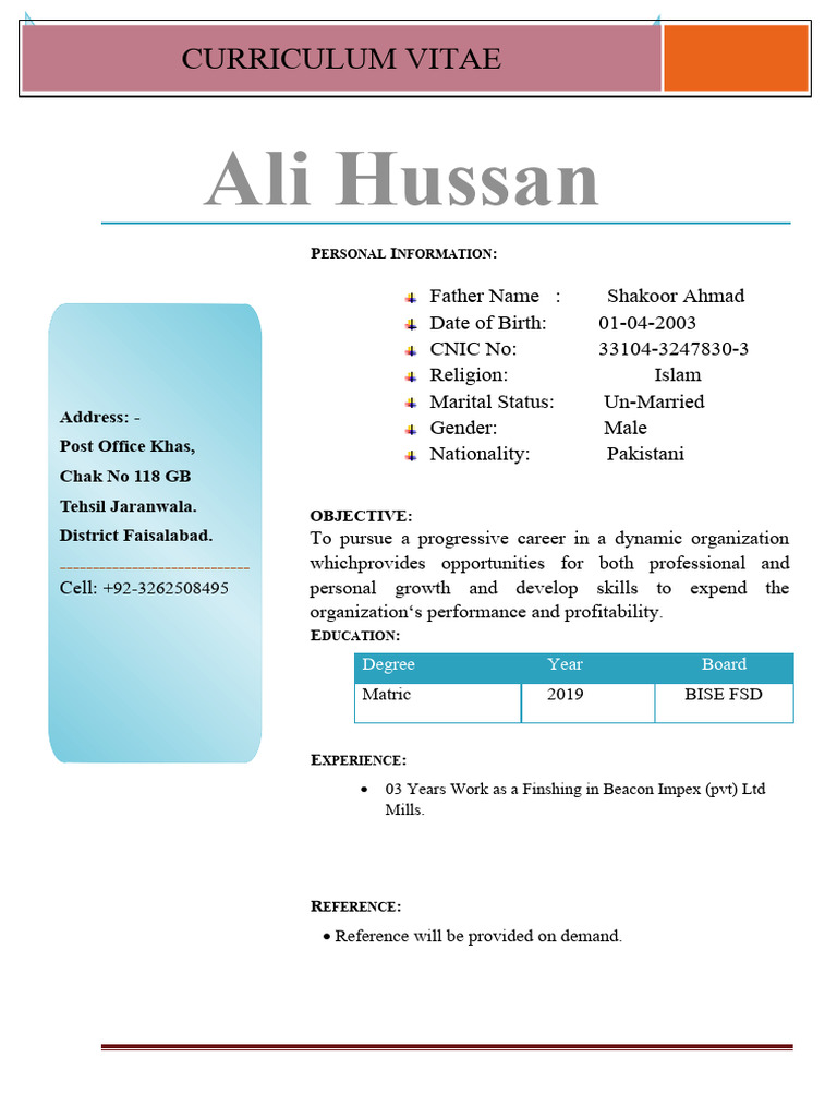 Ali Hussan | PDF