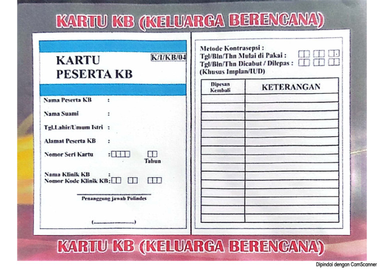 Kartu KB Warna | PDF