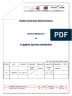 MSRA-011 - Irrigation System Installation