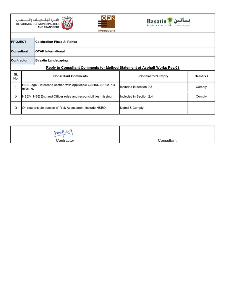 MSRA Method Statement for Asphalt Works | PDF | Road Surface | Personal ...