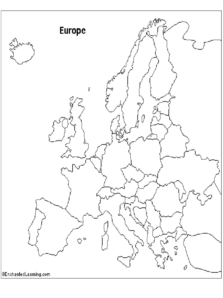Blank Map Of Europe Pdf