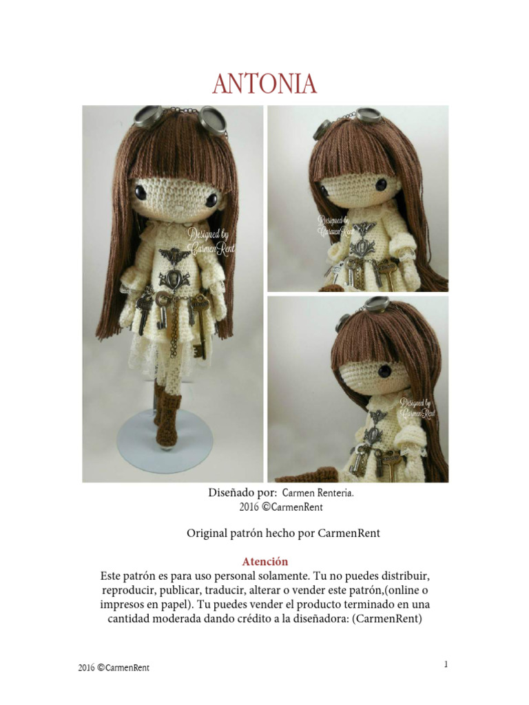 Carmen Rent Antonia Español PDF Yarn Textiles