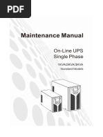 UPS Preventive Maintenance Checklist | PDF | Capacitor | Power Inverter