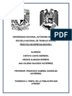 ETAPA #2 EVIDENCIA 4. PERFIL DE LA POBLACIÓN QUE ATIENDE