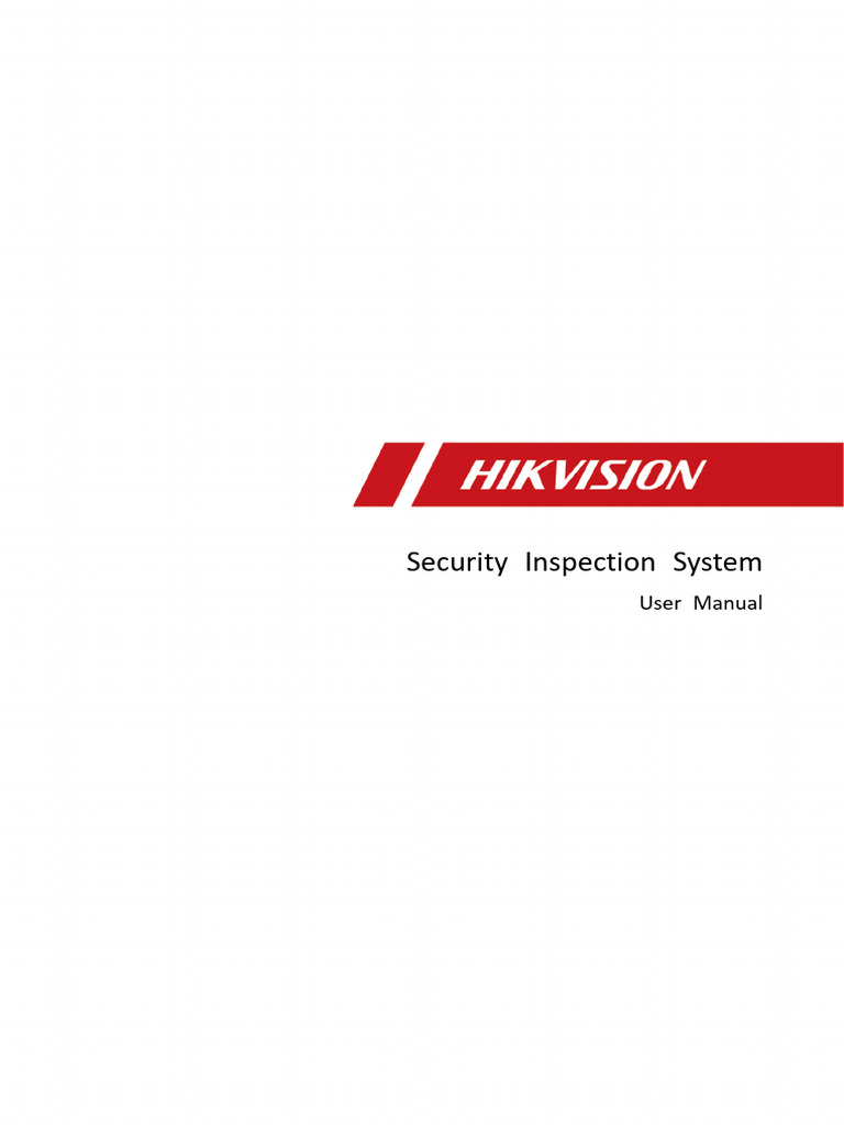 UD28187B - Security-Inspection-System - User-Manual - V1.0 - 202303 ...
