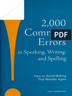 2000 Common Errors Speaking Writing and Spelling (1)