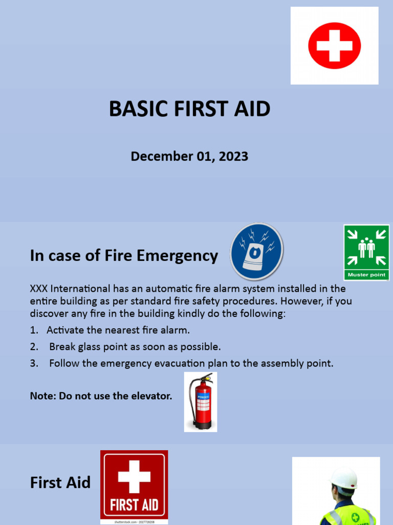 Presentation Basic First Aid | PDF | Cardiopulmonary Resuscitation ...