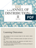 Channel of Distribution - II