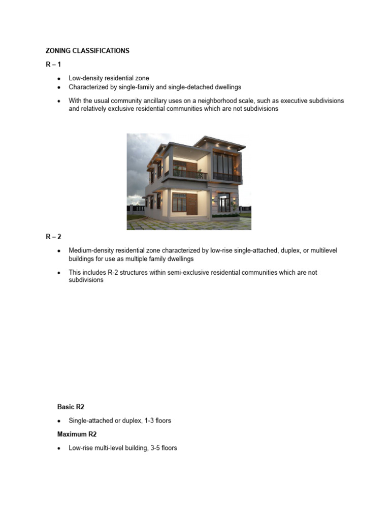 ZONING CLASSIFICATIONS magazine PDF Housing Residential Buildings