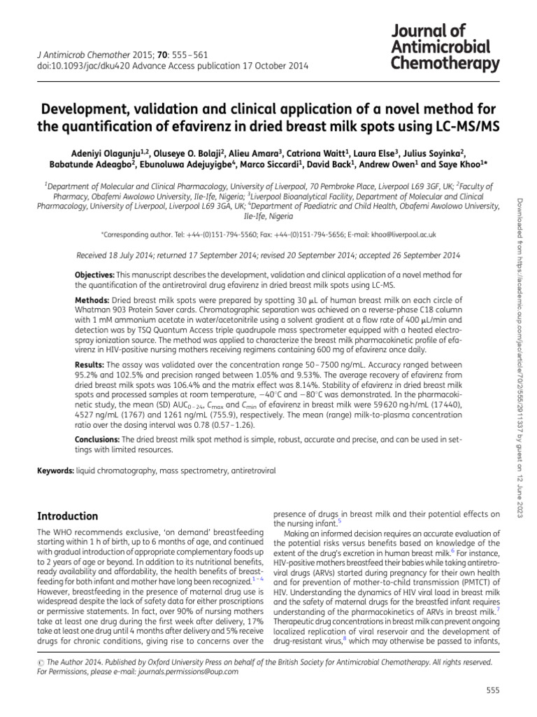 Development, Validation and Clinical Application of A Novel Method For ...