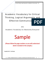 Sample Academic Vocabulary for Absolutely Everyone 23p