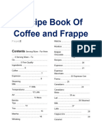 Recipe Book of Coffee and Frappe