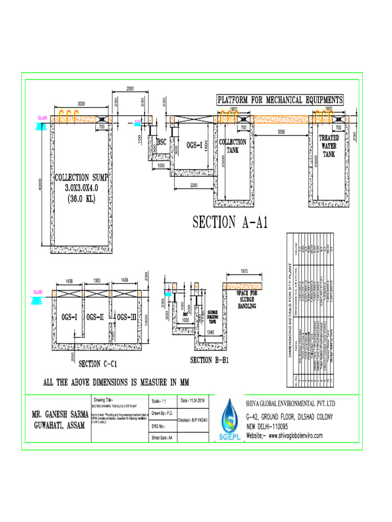 002ga Drawing STP Shri Ganesh Sarma (2) .DWG New-Model | PDF