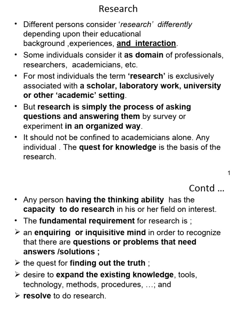 Understanding the Research Process | PDF | Qualitative Research ...