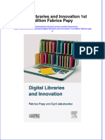Read online textbook Digital Libraries And Innovation 1St Edition Fabrice Papy ebook all chapter pdf 