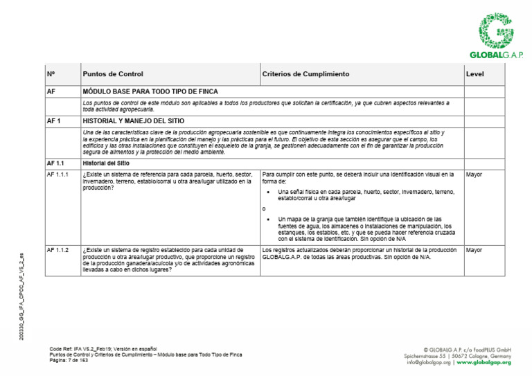Módulo Base de Certificación Agropecuaria | PDF
