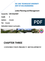 CH 3 CONSTRUCTION PROJECT DEVELOPMENT(1)