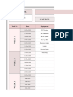 52 Week Preventive Maintenance Schedule Template