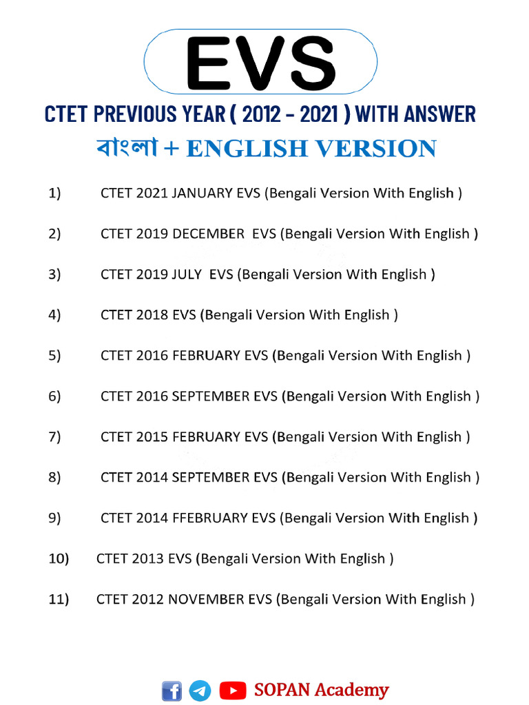 Ctet Evs | PDF