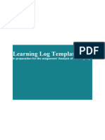 Learning Log Template - Leadership Working