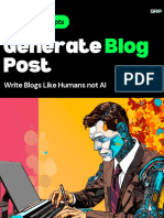 Generate Blog Post 