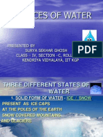 Sources of Water: Presented by Surya Sekhar Ghosh Class - Iv, Section - C, Roll No-43 Kendriya Vidyalaya, Iit KGP