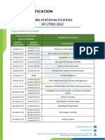 Table of All Annex A Controls ISO 27001 2022