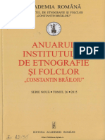 Anuar Institutul Etnologie Dialectologie SN 26 2015