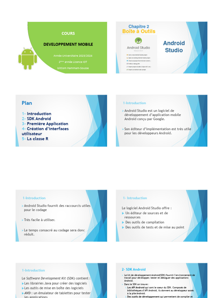 Introduction au SDK Android Studio | PDF | Android (Système d ...