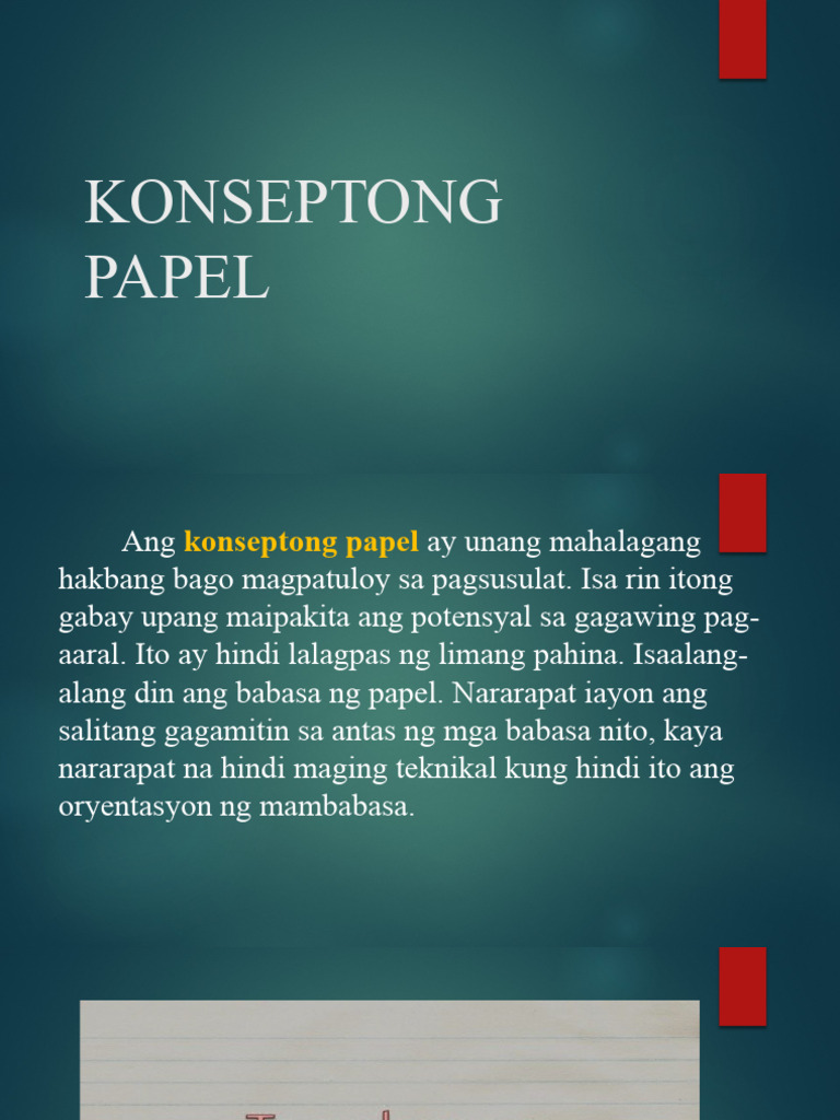 442732636-KONSEPTONG-PAPEL-pptx FINAL | PDF