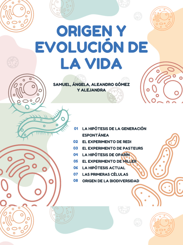 Origen y Evolución de La Vida | PDF | Biología Celular) | Organismos