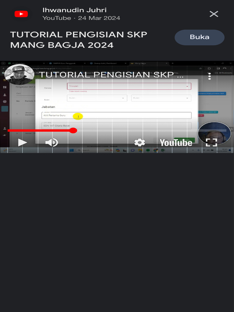 Cara pengisian skp periode mei 2024 di mang bagja penelusuran google