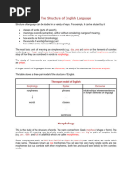 The Structure of English Language