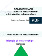001 Hos - Parasite and Introduction To Immunology