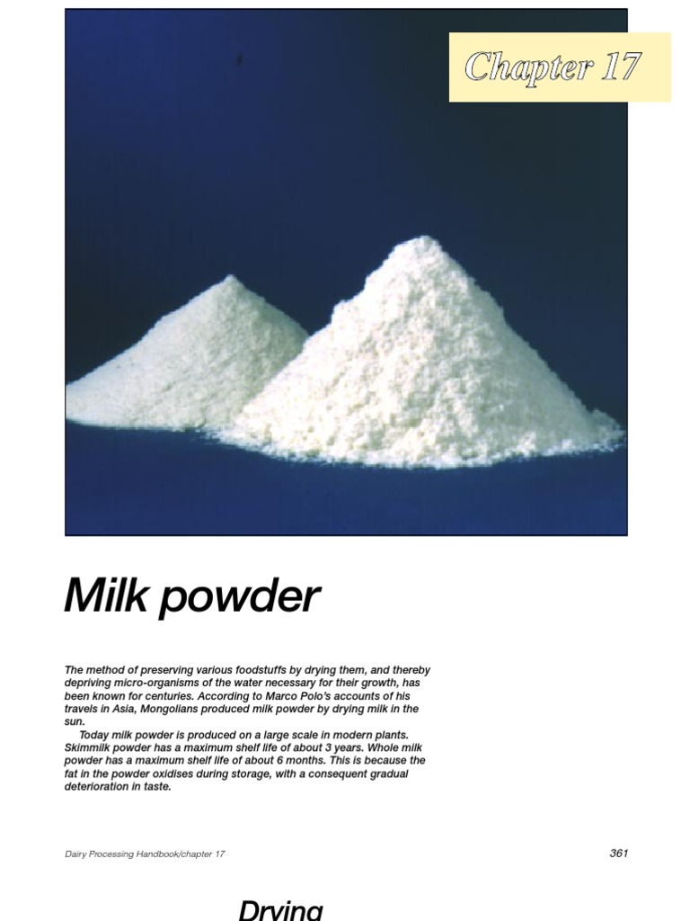 Milk Powder Production and Uses | PDF | Powdered Milk | Milk