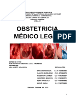 Obstetricia Médico Legal trabajo integrado