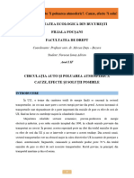 Circulația Auto Și Poluarea Atmosferică. Cauze, Efecte Și Soluții Posibile