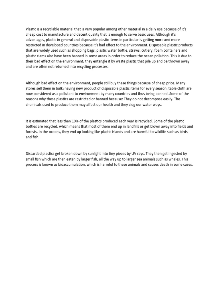 Should Plastic Be Banned PDF