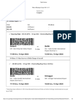 Flight Itinerary