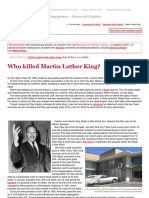 Who Killed Martin Luther King - Advanced English Reading