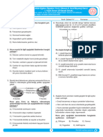 9 - Biyoloji - Ortak - Sinav - Kitapciklari (B) Fen Lisesi