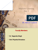 Day 1 Machine Learning