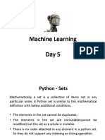 Day 5 Machine Learning