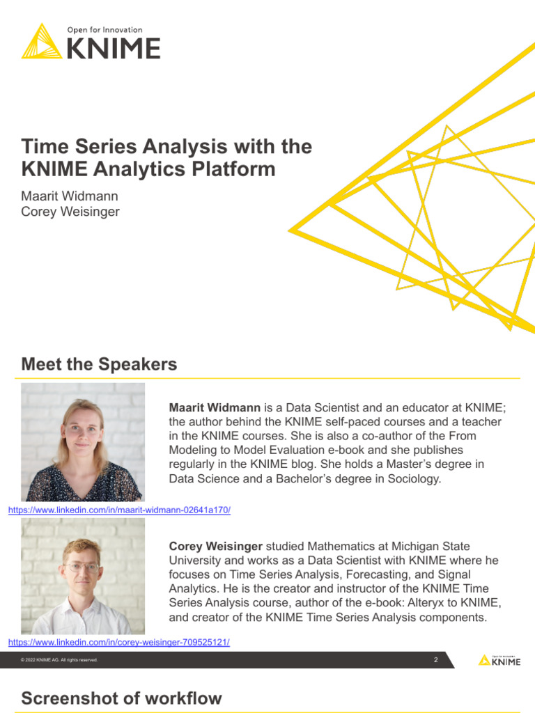 Time series analysis with the knime analytics platform pdf