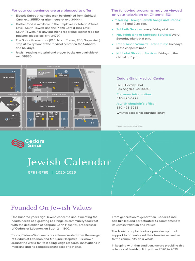 Jewish Calendar 2020 2025 | PDF | Sukkot | Shabbat