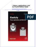 Read online textbook Elasticity Theory Applications And Numerics Fourth Edition Sadd ebook all chapter pdf 
